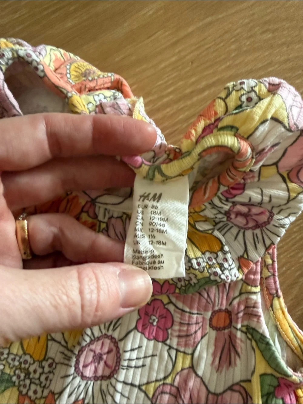H&M toddler floral set